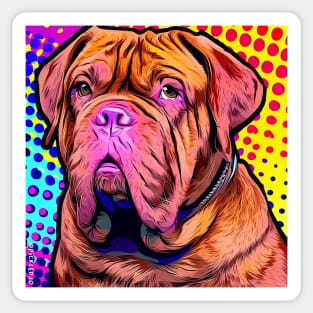 Dogue de Bordeaux pop art Sticker